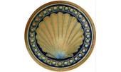 Disco con conchiglia cm. 15 AdC 1898-1900