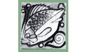 Piastrella con pesce  lato cm. 10  Arte della Ceramica 1920 ca.