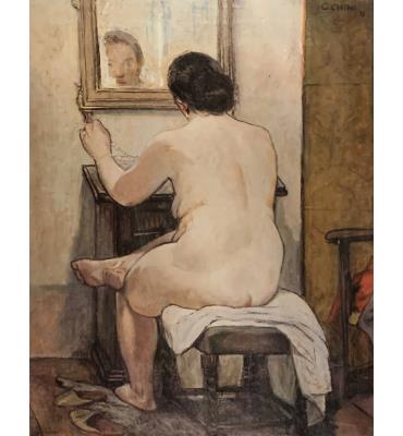 Nudo femminile allo specchio