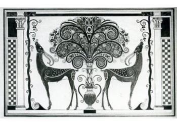 Decorazione con due antilopi Decorazione con due antilopi